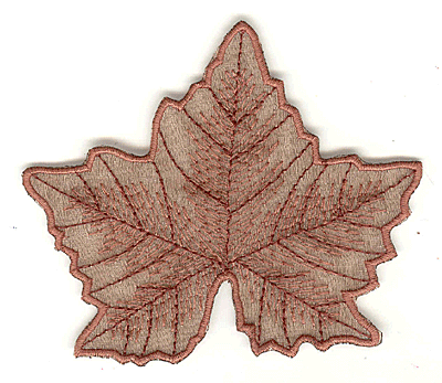 Embroidery Design: Sycamore leaf large4.65w X 4.05h