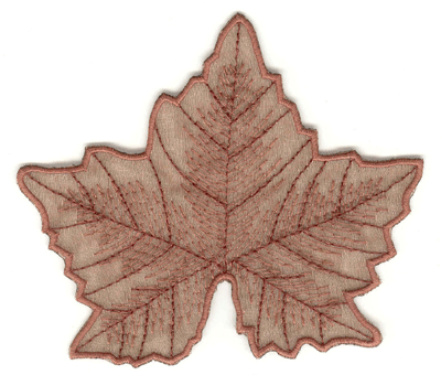 Embroidery Design: Sycamore leaf with fill large4.65w X 4.05h