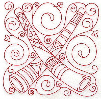 Embroidery Design: Didgeridoo large 5.99w X 6.00h