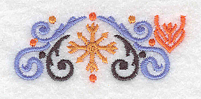Embroidery Design: Mini border piece 1 2.47w X 1.02h