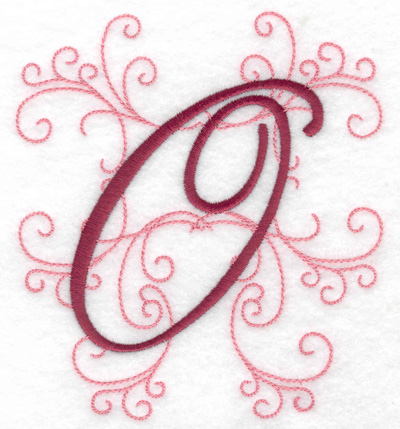 Embroidery Design: O large 4.46w X 4.97h