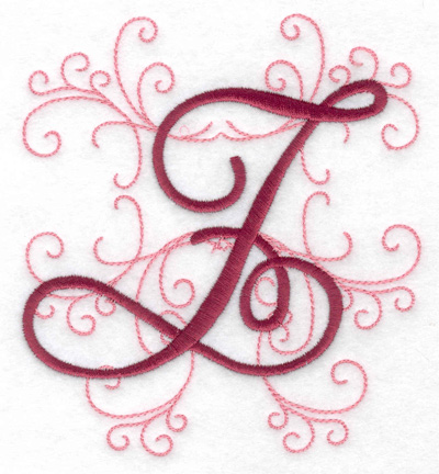 Embroidery Design: Z large 4.52w X 4.97h