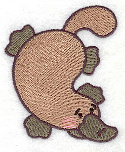Embroidery Design: Platypus 2.55w X 3.03h