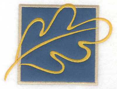 Embroidery Design: Oak leaf applique large 4.97w X 3.76h