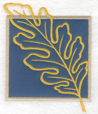 Embroidery Design: Oak leaf applique large 4.74w X 3.83h