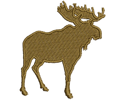 Embroidery Design: Moose Outline 1.97w X 2.26h