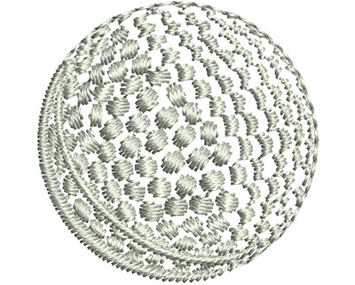 Embroidery Design: Golf Ball 1.19w X 1.19h