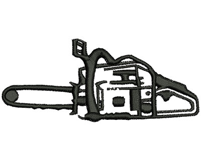 Embroidery Design: Chainsaw 4.02w X 1.70h