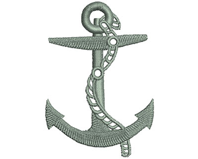 Embroidery Design: Anchor  1.95w X 2.80h