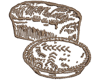 Embroidery Design: Bread and Pie 2.97w X 2.83h