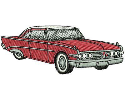 Embroidery Design: Vintage Car 4.15w X 1.65h