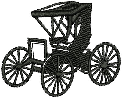 Embroidery Design: Carriage 3.09w X 2.48h