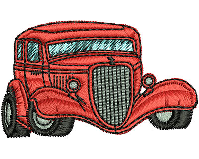 Embroidery Design: Vintage Car 1.92w X 1.16h