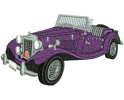 Embroidery Design: Vintage Convertible Car 4.05w X 2.36h