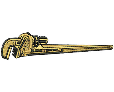 Embroidery Design: Adjustable Wrench 4.35w X 1.06h