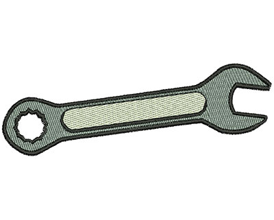 Embroidery Design: Wrench 4.23w X 1.45h