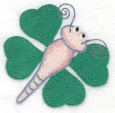 Embroidery Design: Shamrock butterfly large 3.15w X 3.06h