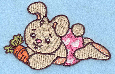 Embroidery Design: Baby Bunny 3.87w X 2.50h