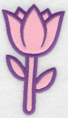 Embroidery Design: Tulip applique2.86w X 5.00h