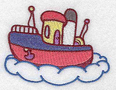 Embroidery Design: Toy boat 3.42w X 2.65h