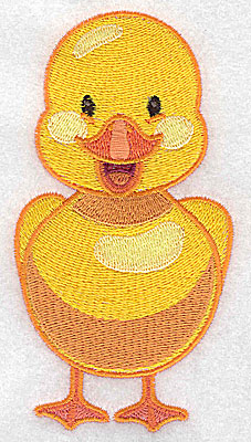 Embroidery Design: Duck front view large 2.59w X 4.97h