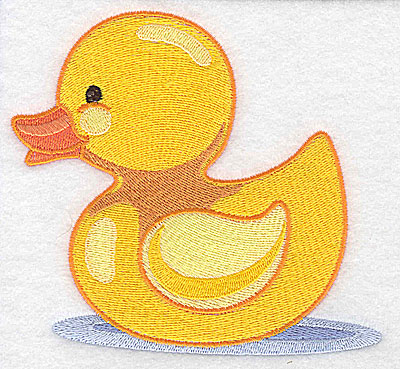 Embroidery Design: Duck on water large 4.99w X 4.47h