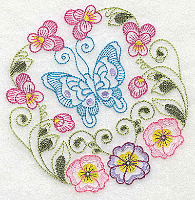 Embroidery Design: Brilliant Butterfly G medium 4.86w X 5.02h