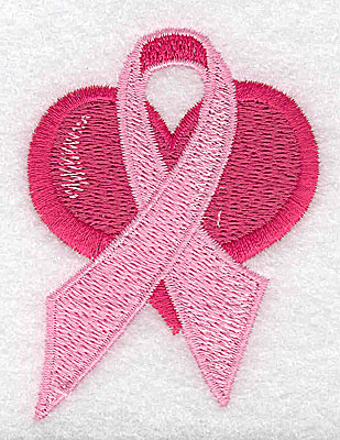 Embroidery Design: Heart with ribbon on top small 2.21w X 2.94h