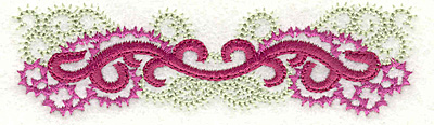 Embroidery Design: Curly swirls  3.88w X 1.12h
