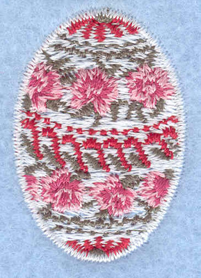 Embroidery Design: Easter egg mini rose daisy1.06w X 1.56h