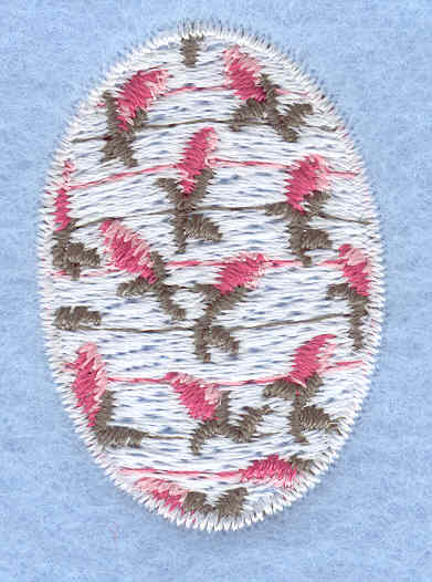 Embroidery Design: Easter egg mini rose buds1.07w X 1.57h