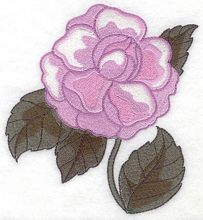Embroidery Design: Peony large 4.56w X 4.98