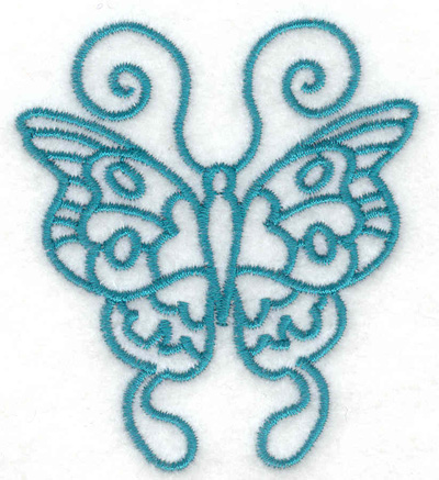Embroidery Design: Butterfly E 2.54w X 2.84h