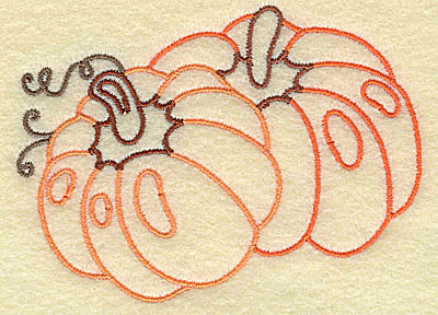 Embroidery Design: Pumpkins 3.71w X 2.73h
