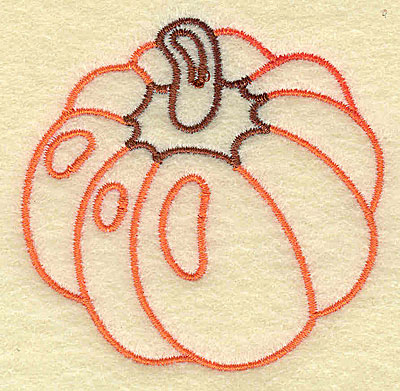 Embroidery Design: Pumpkin 2.72w X 2.64h