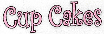 Embroidery Design: Cup Cakes large 6.94w X 2.14h
