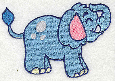 Embroidery Design: Elephant large 4.61w X 3.23h