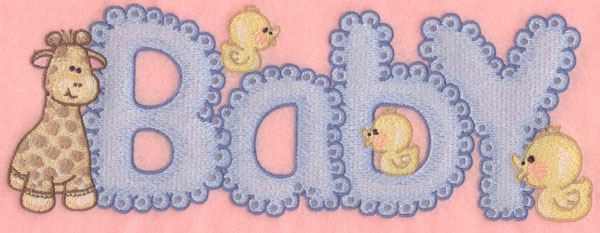 Embroidery Design: Baby10.92w X 3.92h
