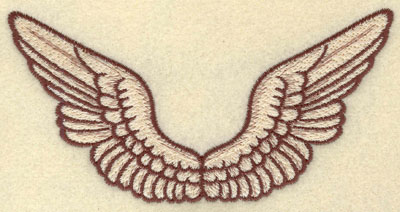 Embroidery Design: Wings Large5.69w X 2.84h
