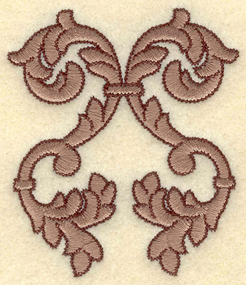 Embroidery Design: Classic Embellishment Two Color2.64w X 3.06h