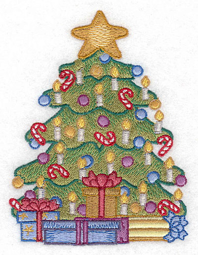 Embroidery Design: Christmas tree3.79w X 5.00h