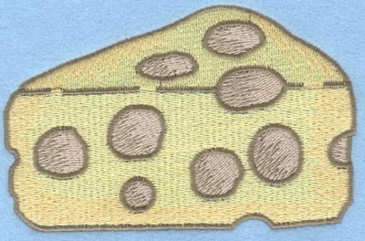Embroidery Design: Cheese slice large5.00w X 3.20h