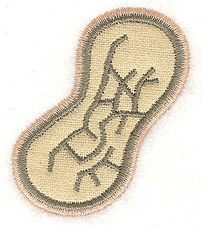 Embroidery Design: Peanut applique 1.86w X 2.20h