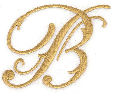 Embroidery Design: B large 3.23w X 2.57h