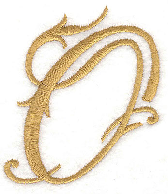 Embroidery Design: O large 2.55w X 2.90h