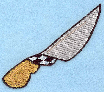 Embroidery Design: Knife large  3.30"h x 3.90"w