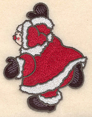 Embroidery Design: Mrs. Claus large4.00"H x 3.03"W