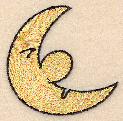 Embroidery Design: Moon 3.00"w X 3.00"h