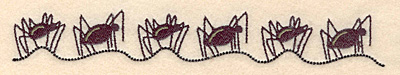Embroidery Design: Spider border 6.99"w X 0.99"h