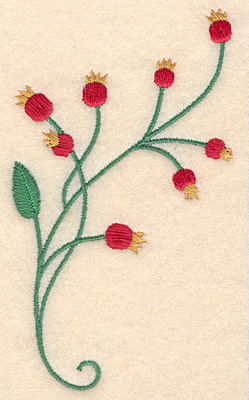 Embroidery Design: Berries large 2.83w X 4.95h